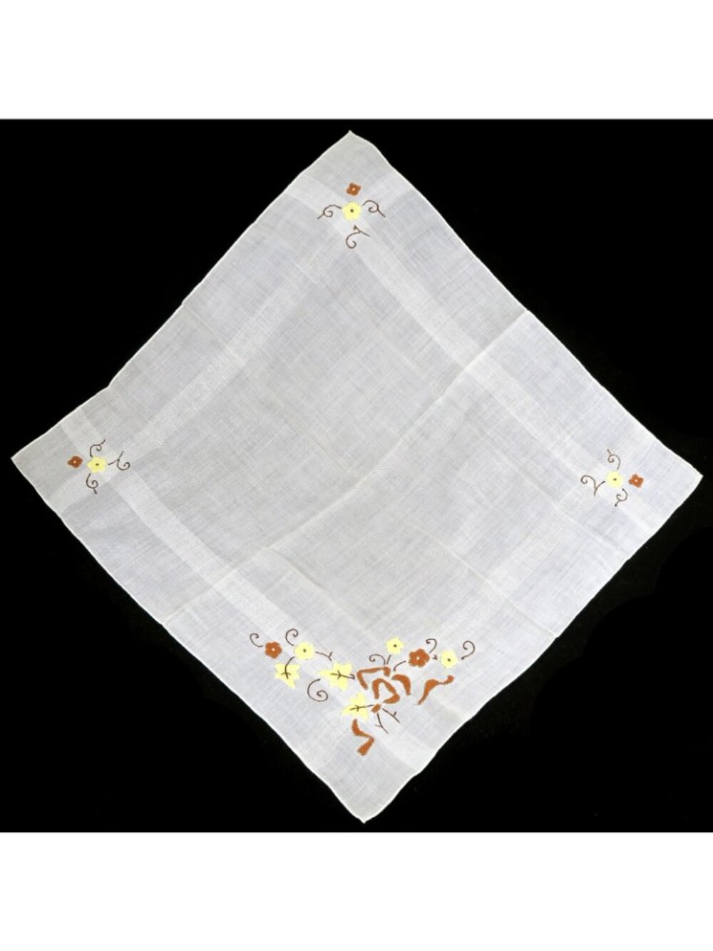 Vintage Hankies (Lot of 6) 1930s-50s Embroidered & Lace, incl. USAF Sister - Picture 3 of 8